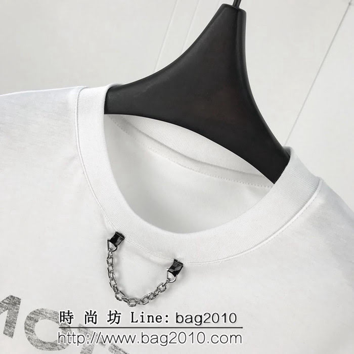 LV路易威登 19春季新款 最新倒影印花系列圖案 純棉短袖 男女同款 ydi1806